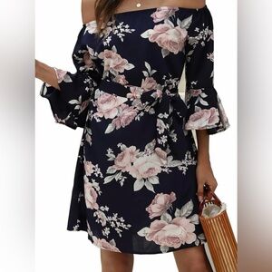 Floral Off-Shoulder Dress